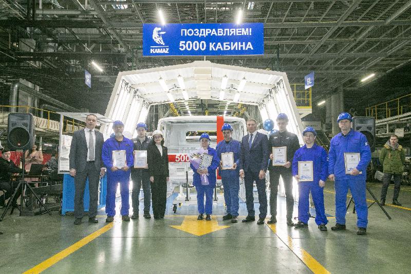 На «КАМАЗе» выпущен 5000-й каркас кабины автомобиля Компас
